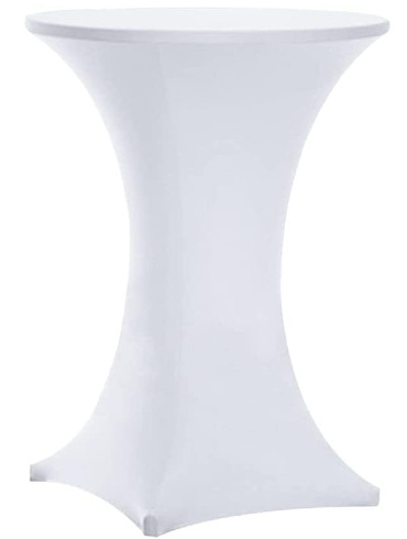 Spandex Cocktail Table Cover White